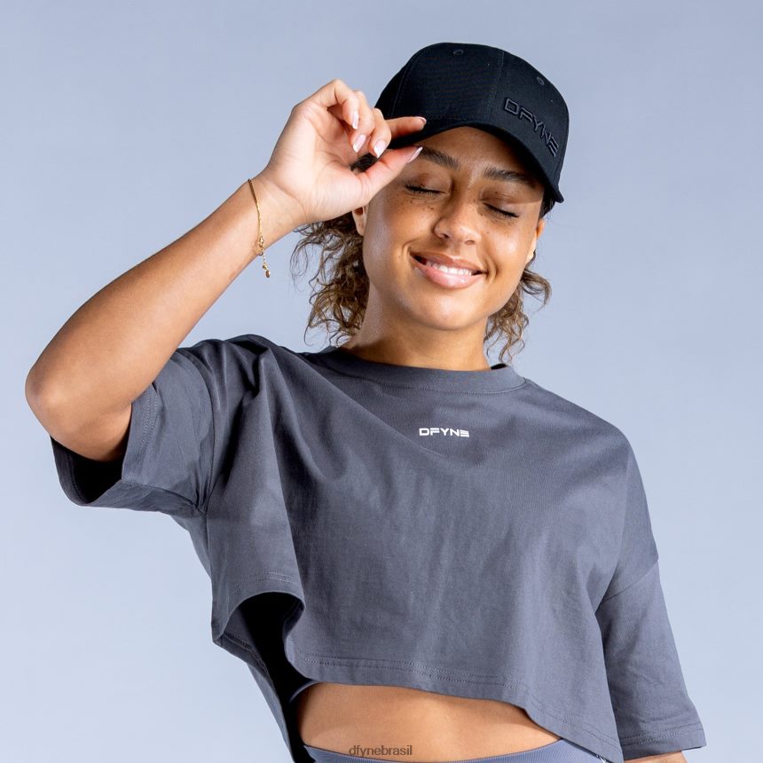 acessórios Dfyne boné de assinatura preto 6B822T127