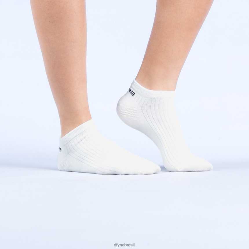 acessórios Dfyne reviver meias de tornozelo 3 unidades off white 6B822T79