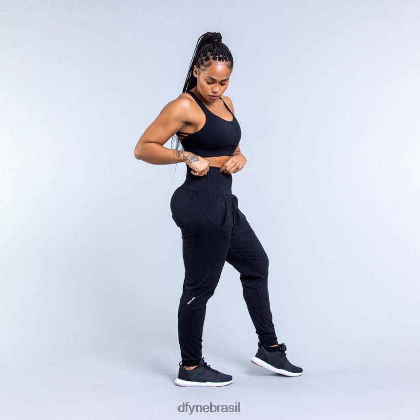 partes inferiores Dfyne origem harem tapered fit joggers 1 preto 6B822T99