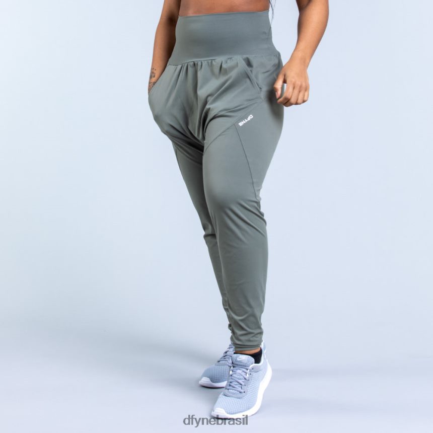 partes inferiores Dfyne origem harem tapered fit joggers 3 musgo verde 6B822T101