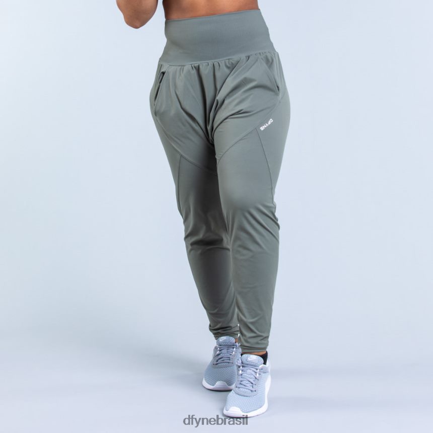 partes inferiores Dfyne origem harem tapered fit joggers 3 musgo verde 6B822T101