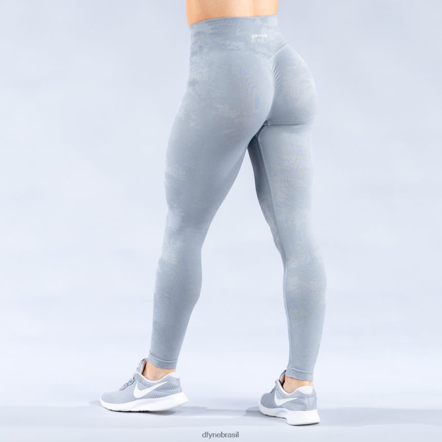 partes inferiores Dfyne leggings de névoa dinâmica cinza pedra claro 6B822T150