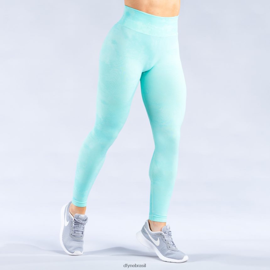 partes inferiores Dfyne leggings de névoa dinâmica hortelã gelada 6B822T149