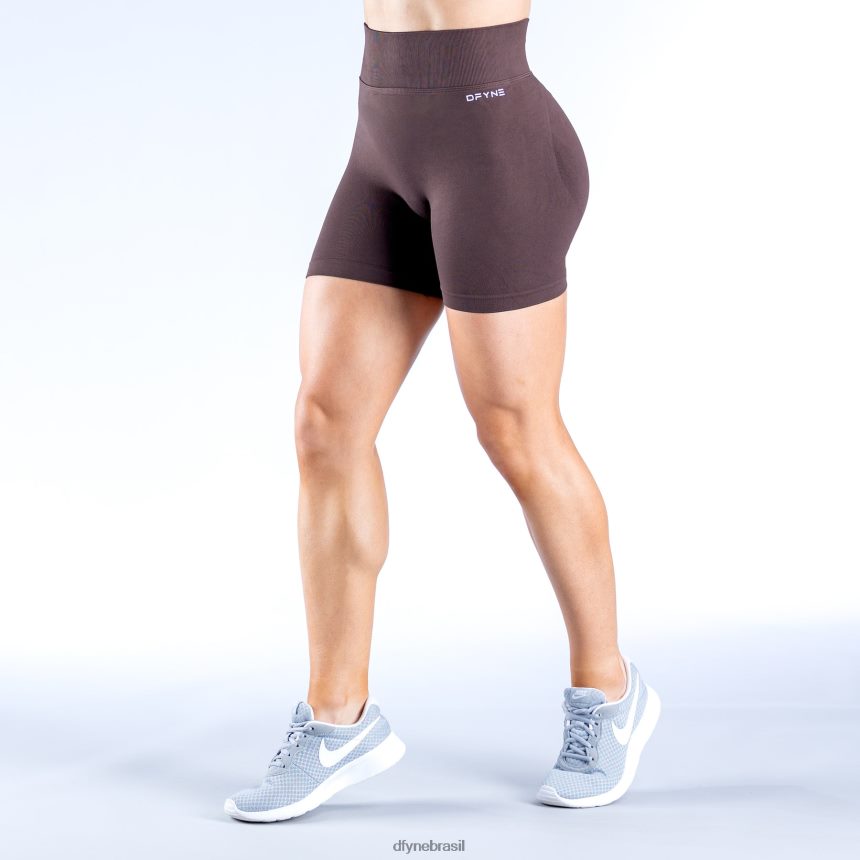 partes inferiores Dfyne shorts dinâmicos 4,5' 6 chocolate marrom 6B822T10