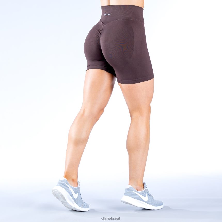 partes inferiores Dfyne shorts dinâmicos 4,5' 6 chocolate marrom 6B822T10