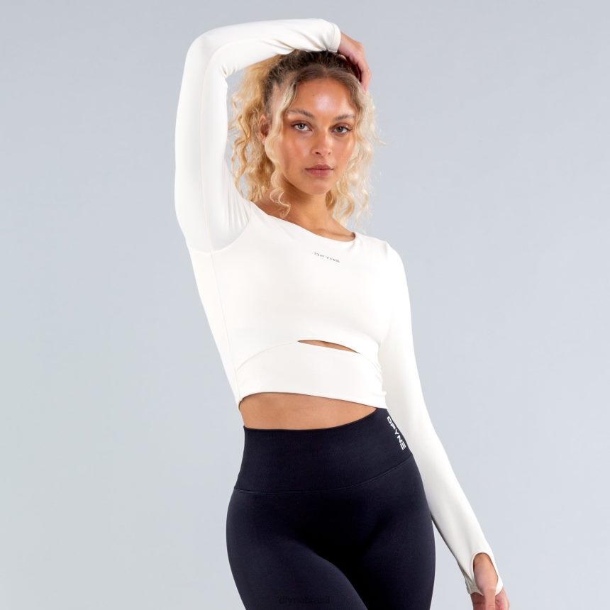 topos Dfyne origem top manga longa creme 6B822T65