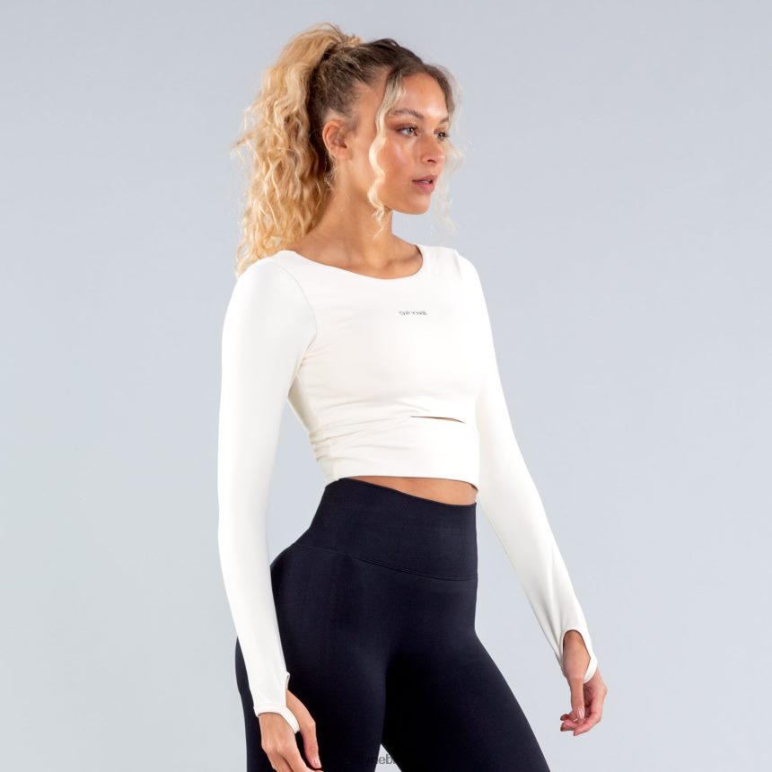 topos Dfyne origem top manga longa creme 6B822T65