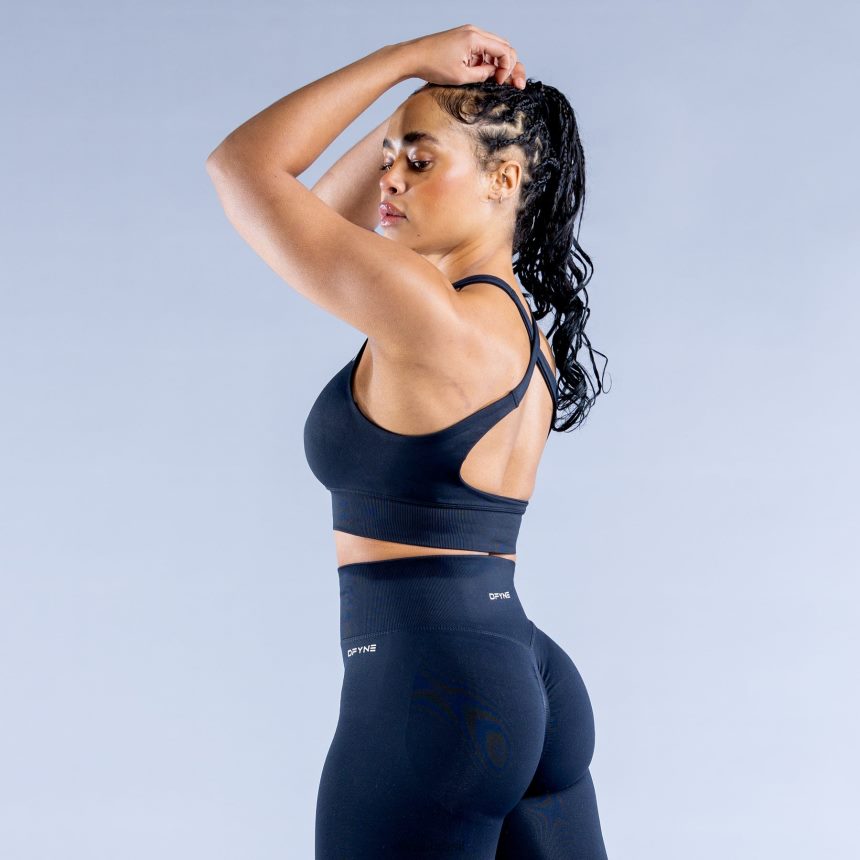topos Dfyne sutiã esportivo dinâmico carvão 6B822T130