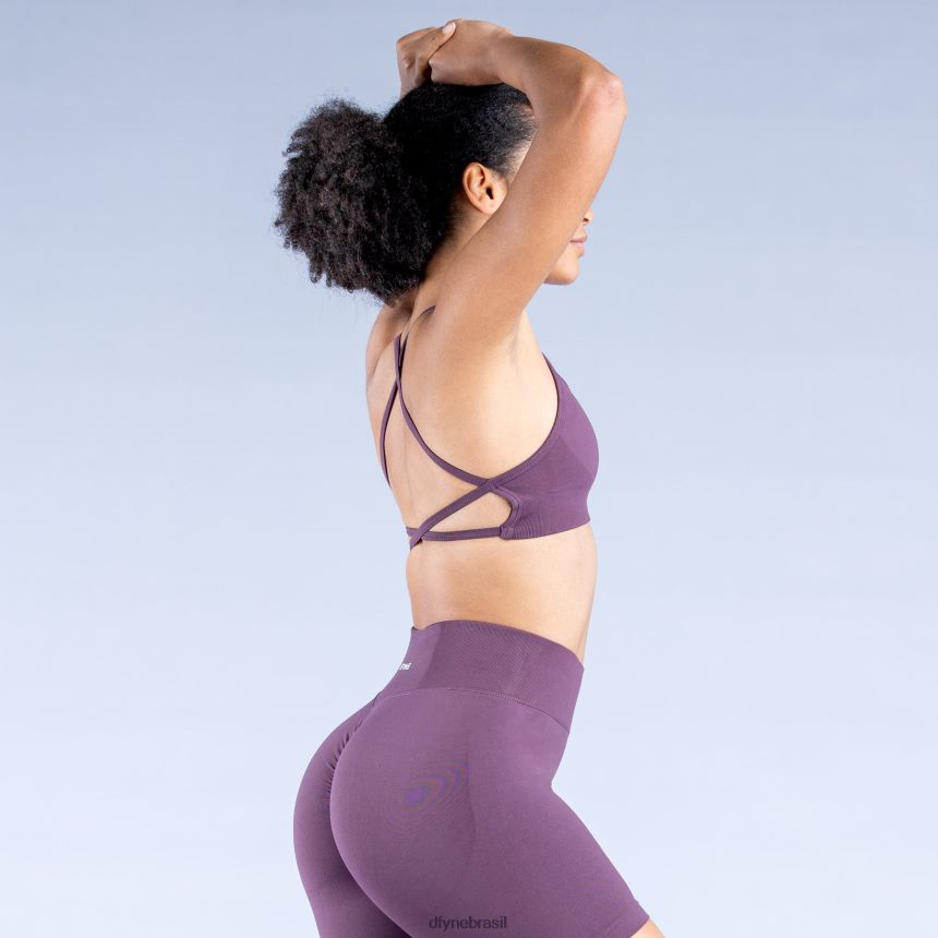 topos Dfyne sutiã esportivo dinâmico sem costas 2 ameixa perfeita 6B822T20