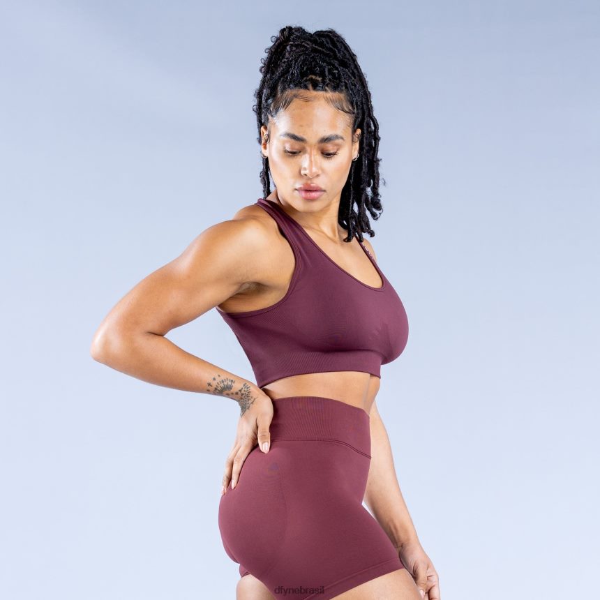 topos Dfyne sutiã esportivo dinâmico sem costura Borgonha 6B822T28