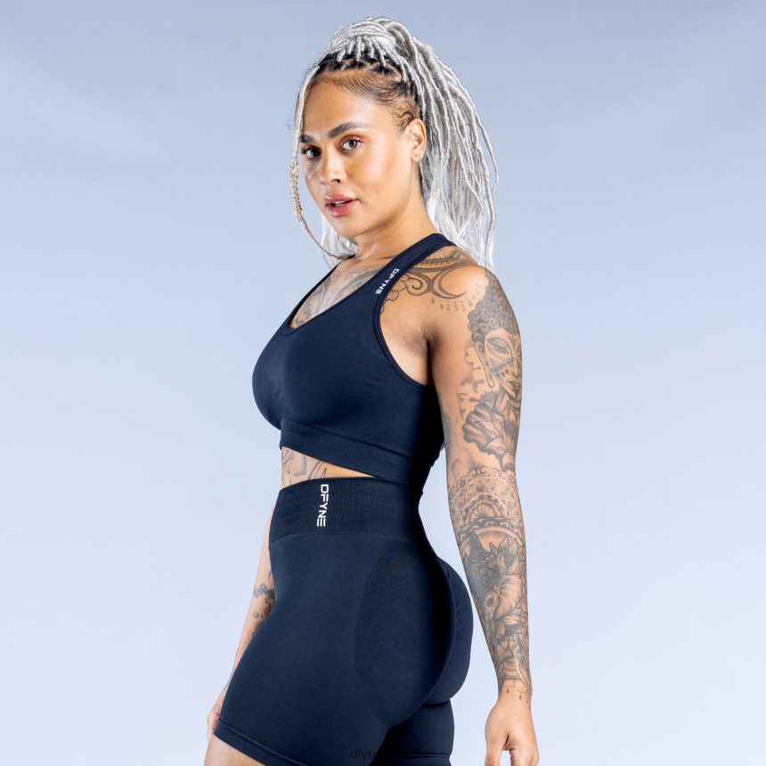 topos Dfyne sutiã esportivo dinâmico sem costura Preto meia noite 6B822T29