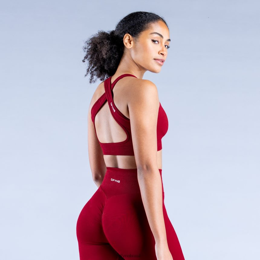 topos Dfyne sutiã esportivo dinâmico sem costura carmesim 6B822T41