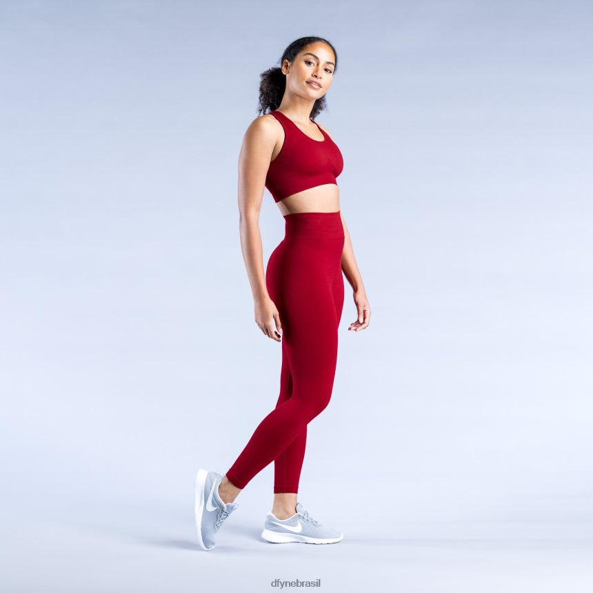 topos Dfyne sutiã esportivo dinâmico sem costura carmesim 6B822T41