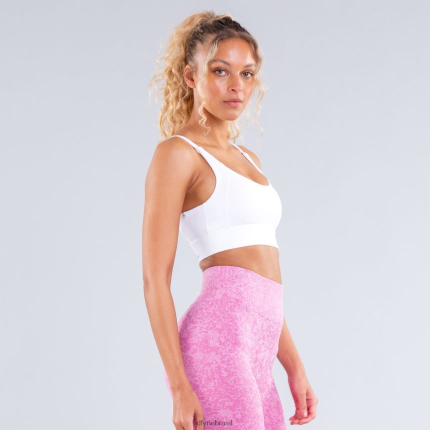 topos Dfyne sutiã esportivo origin de alto suporte branco fosco 6B822T72