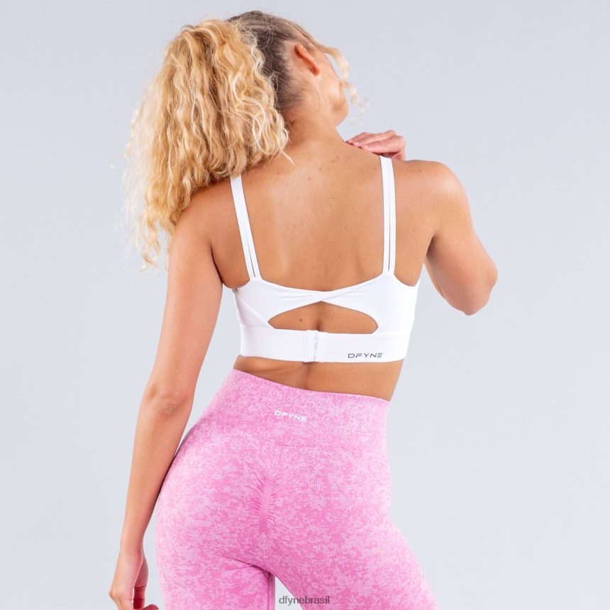 topos Dfyne sutiã esportivo origin de alto suporte branco fosco 6B822T72
