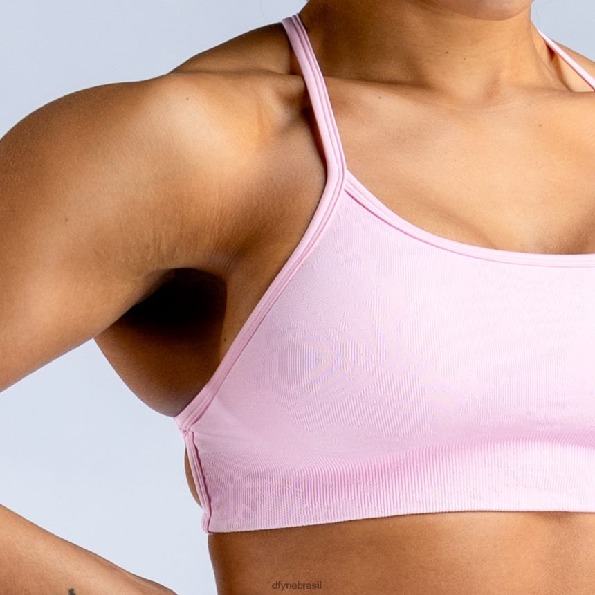 topos Dfyne sutiã esportivo sem costas com névoa dinâmica rosa claro rosa 6B822T155
