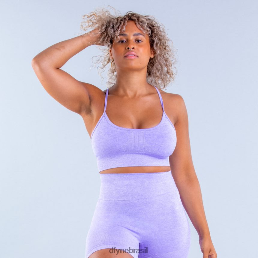 topos Dfyne sutiã esportivo valkyrie com suporte padrão roxo 6B822T107