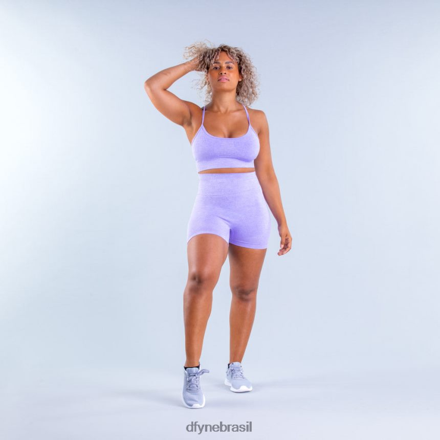 topos Dfyne sutiã esportivo valkyrie com suporte padrão roxo 6B822T107