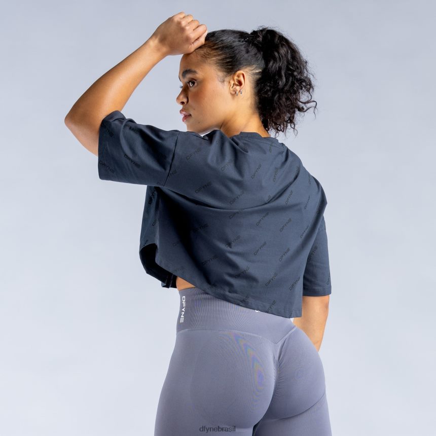 roupas Dfyne reviver o top cropped exclusivo ardósia cinza 6B822T52