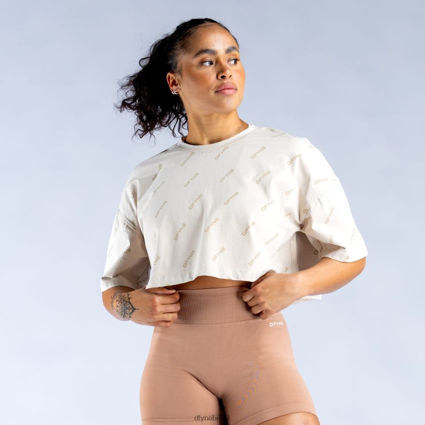 roupas Dfyne reviver o top cropped exclusivo bronzeado 6B822T54