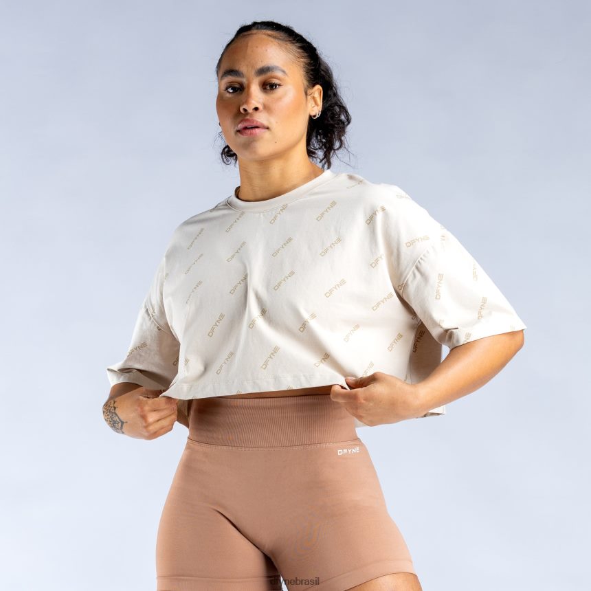 roupas Dfyne reviver o top cropped exclusivo bronzeado 6B822T54