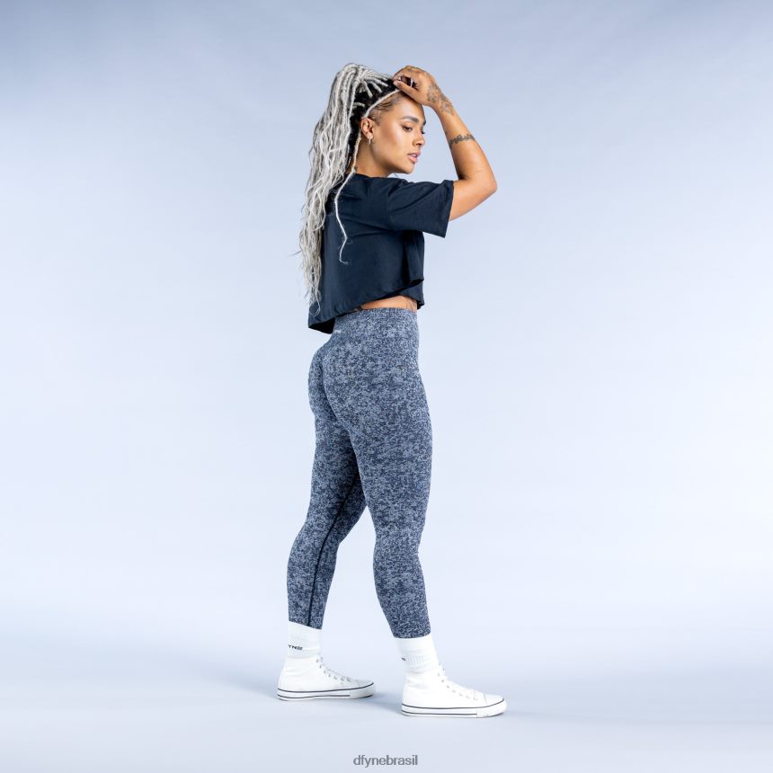 roupas Dfyne reviver o topo da colheita preto 6B822T32