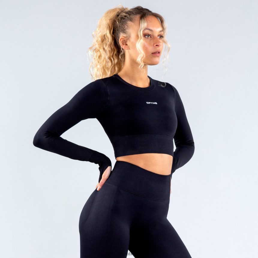 roupas Dfyne top de corte dinâmico preto 6B822T97